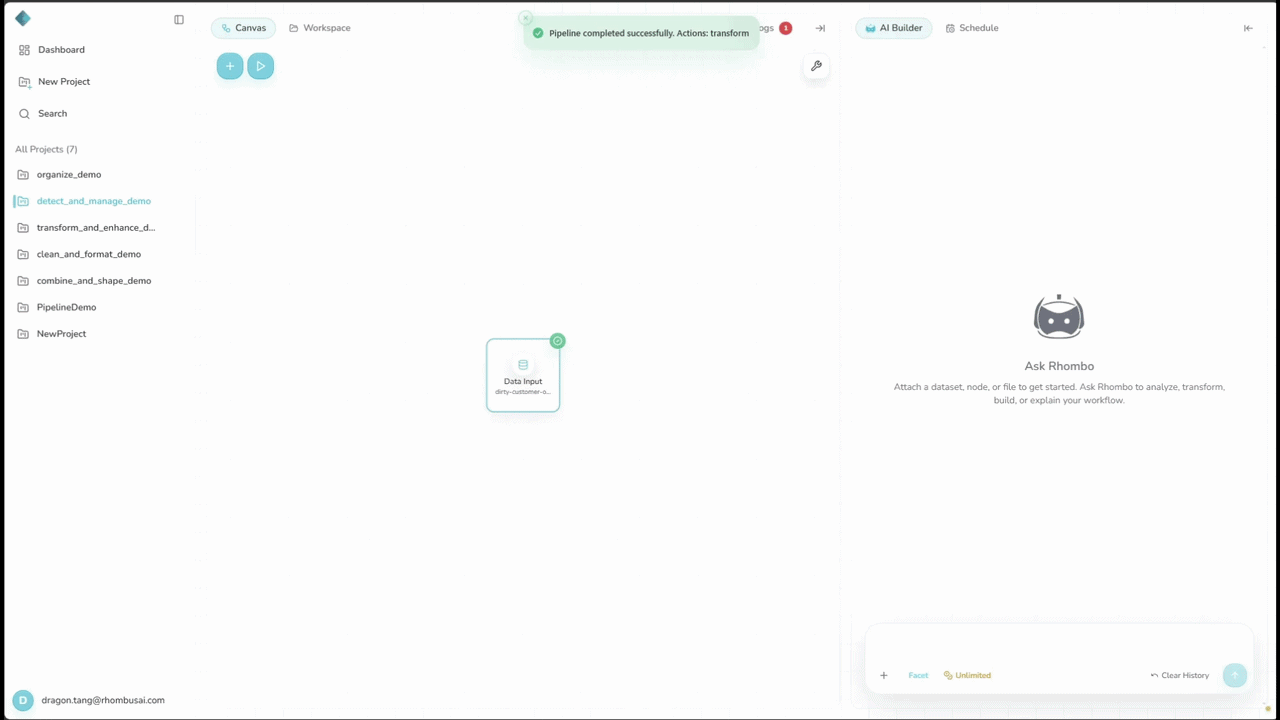 Configure and apply Infer Schema Type