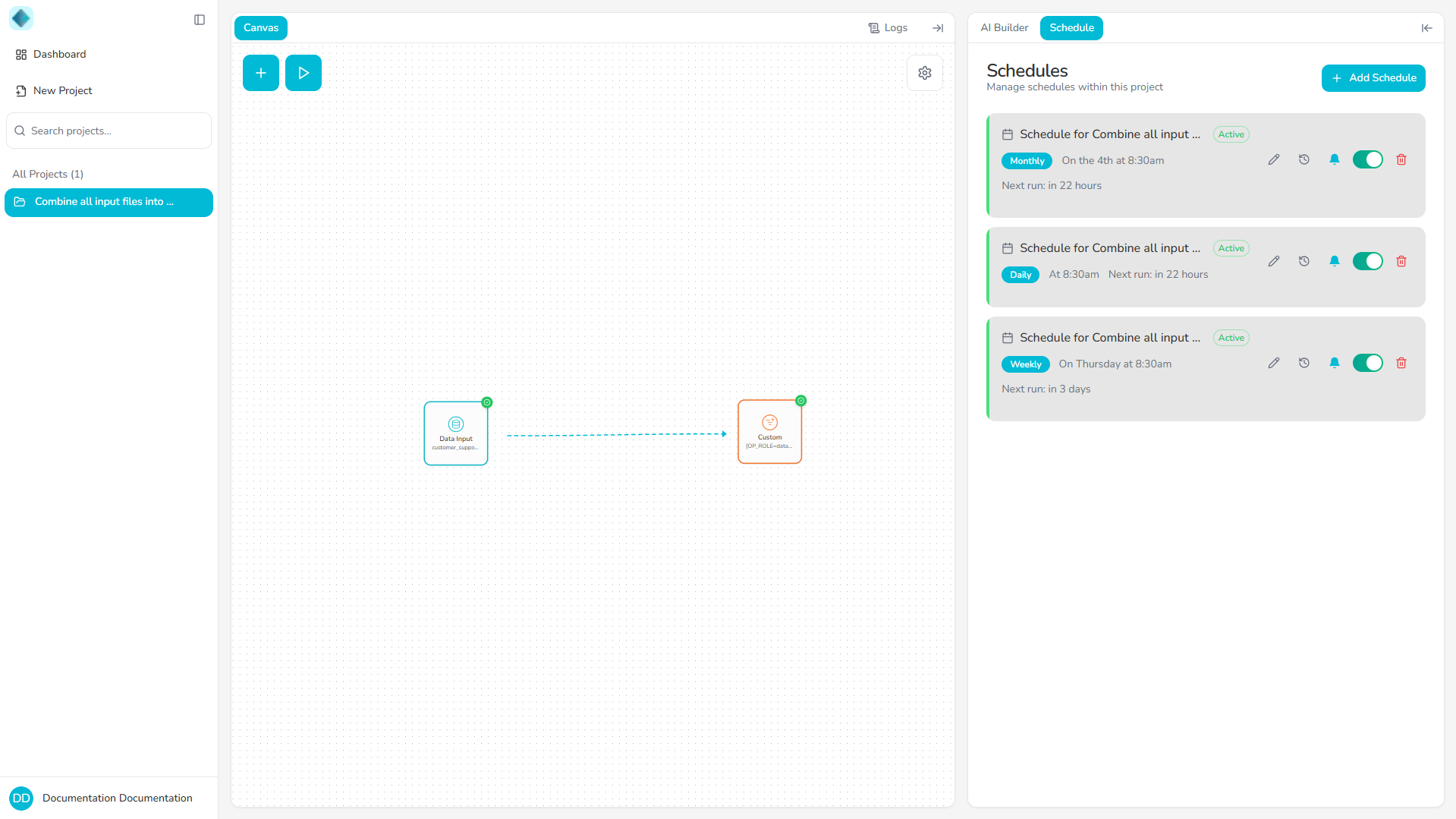 Manage Schedules