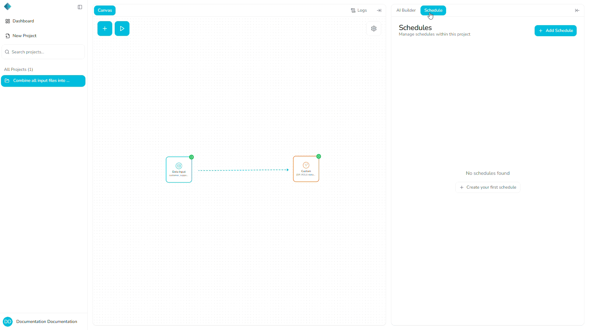 Create a schedule
